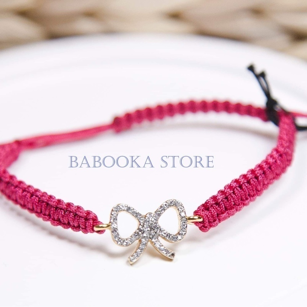 Juicy Couture Pave Bow Friendship Bracelet. NWT